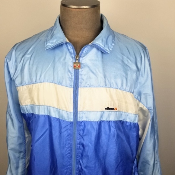 Vintage 80’s ELLESSE - Full Zip Nylon Track Jacket - Picture 2 of 8